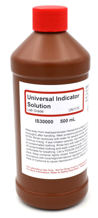 Universal Indicator Solution, 500mL - Lab-Grade - The Curated Chemical Collection