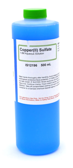Copper (II) Sulfate Solution, 500mL - 1M - The Curated Chemical Collection