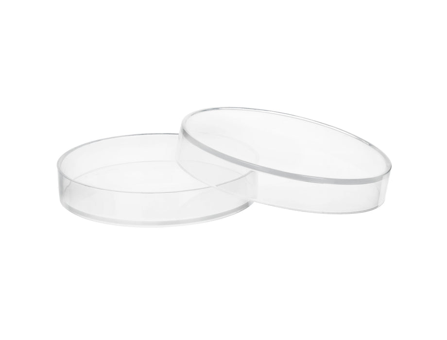 12PK Petri Dishes, 2.9" x 0.5" (75 x 13mm) - With Lid - Polypropylene Plastic
