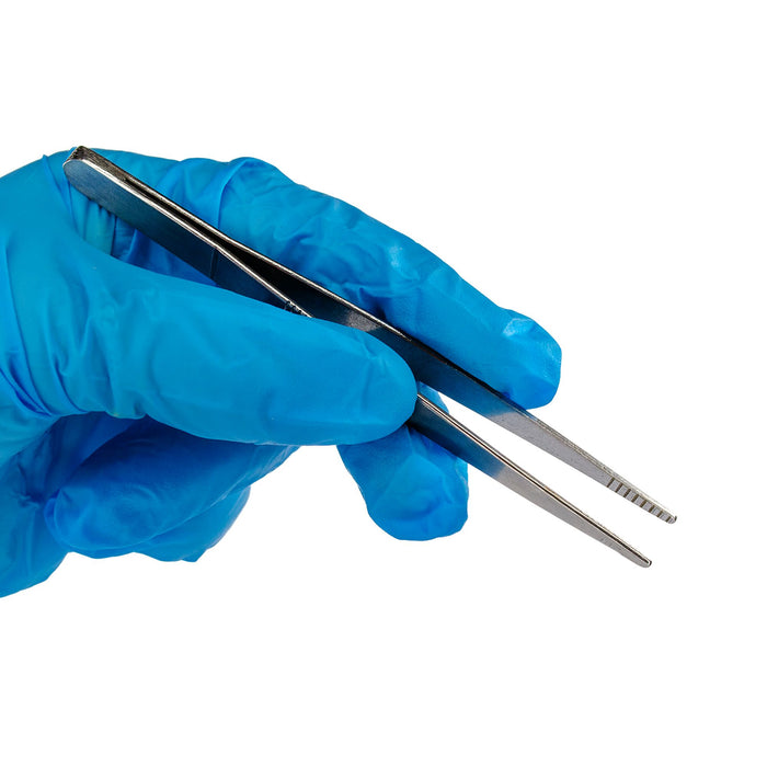 Eisco ?Çô Blunt End Forceps ?Çô 110mm Stainless Steel ?Çô Straight Tip Dissection Forceps ?Çô Precision Tool for Laboratory Biology Classroom Educational Medical and Scientific Applications