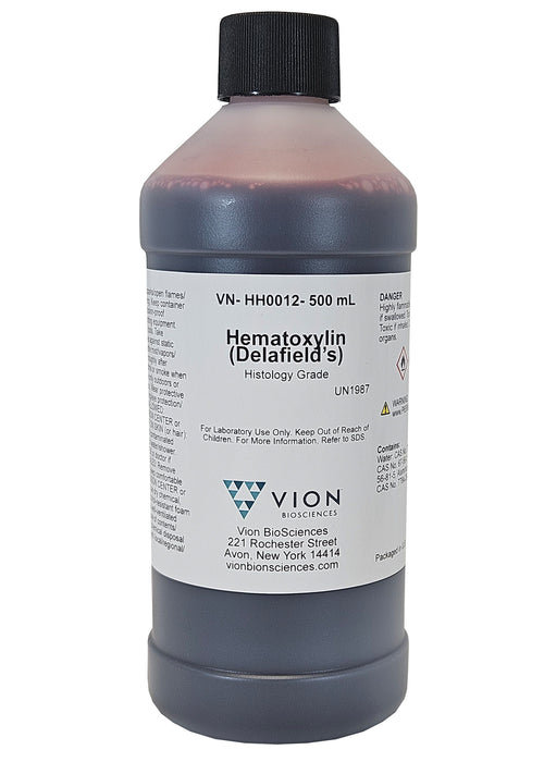 Hematoxylin Delafield's Formula 500mL - DNA/RNA Nuclear Stain