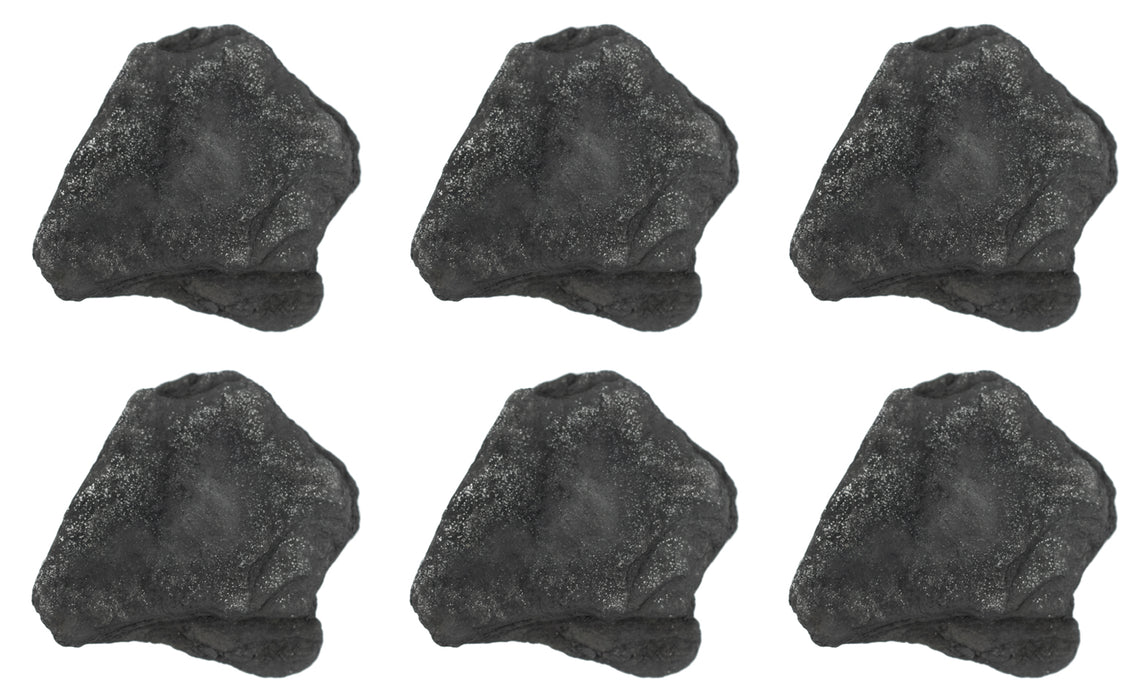 6 Pack - Raw Anthracite Coal, Metamorphic Rock Specimen - Approx. 1"