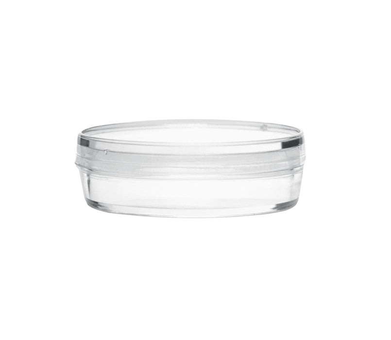 25PK Disposable Petri Dish with Lid - Sterile - 35x15mm - Polystyrene - Triple Vented - Transparent
