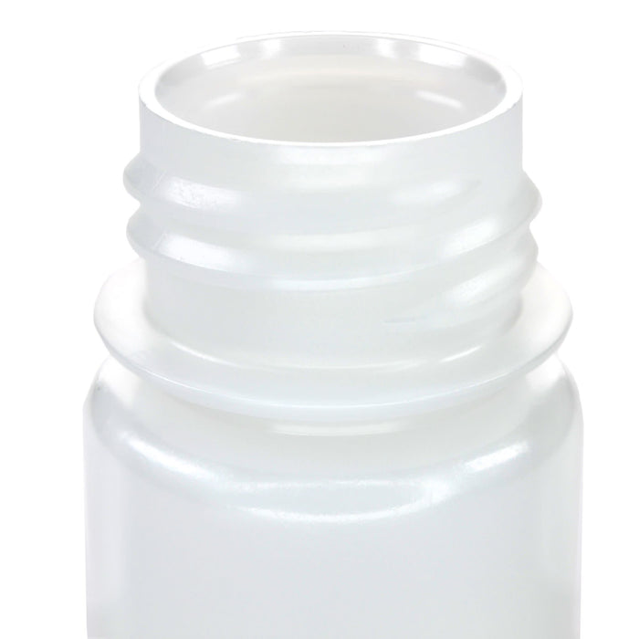 Eisco - 30mL Wide Mouth HDPE Reagent Bottles with Polypropylene Caps, Non-Sterile, Pack of 12, Translucent Leakproof Laboratory Containers, -100 to 120°C Temperature Range