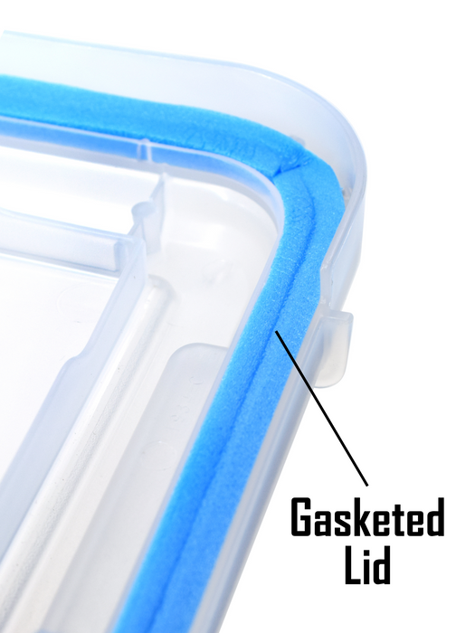 Still Air Box Mushroom Grow Kit with Culturing Supplies - 22.5"L x 16"D x 12.75"H w/ Gasketed Lid - Great Alternative to Laminar Flow Hood