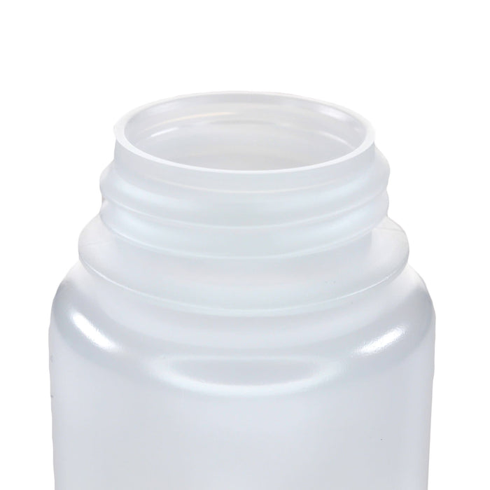 Eisco - 125mL Wide Mouth LDPE Reagent Bottles with Polypropylene Caps, Pack of 12, Non-Sterile, Translucent Laboratory Containers, -100 to 80°C Temperature Range