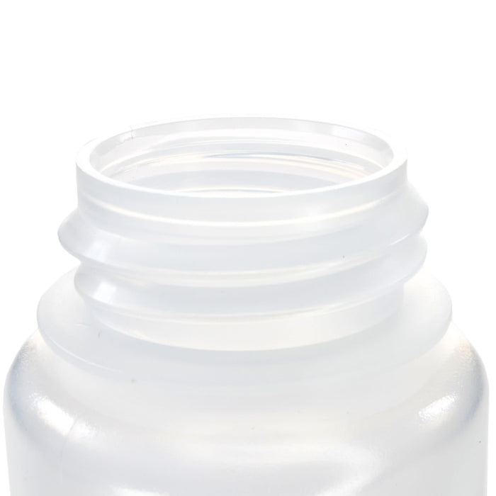Eisco - Bulk Pack of 500, 125mL Wide Mouth Polypropylene Reagent Bottles with Polypropylene Caps, Non-Sterile, Autoclavable, Laboratory Containers, - 0-135°C Temperature Range