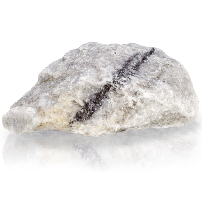 Eisco - Raw Coarse Marble Metamorphic Rock Specimen 3" Hand Sample Labeled for Geology Classroom Identification and Acid Reaction Demonstration