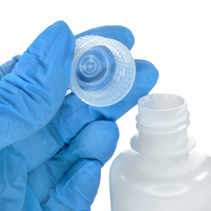 Eisco - Bulk Pack of 1000, 60mL Narrow Mouth HDPE Translucent Reagent Bottles with Polypropylene Caps, Non-Sterile, Leak-Proof, Chemical Resistant Laboratory Storage Bottles, -100 to 120°C Temperature Range