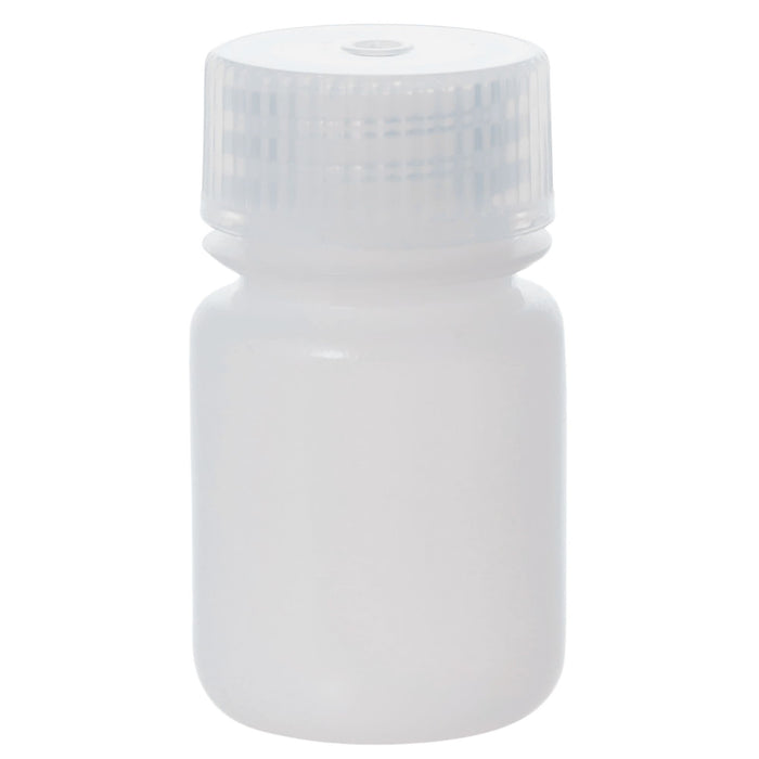 Eisco - Bulk Pack of 1000, 30mL Wide Mouth HDPE Reagent Bottles with Polypropylene Caps, Non-Sterile, Lab Containers for Chemicals and Samples, -100 to 120°C Temperature Range