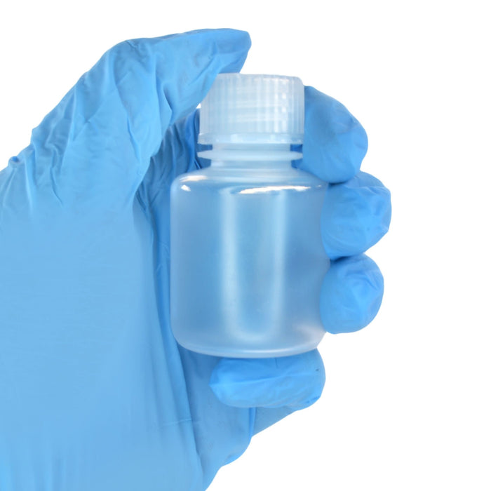 Eisco - Pack of 12, 30mL Narrow Mouth Polypropylene Reagent Bottles with Polypropylene Caps, Autoclavable, Translucent, Non-Sterile, Leak-Proof, 0-135°C Temperature Range, Ideal for Lab Storage and Transport