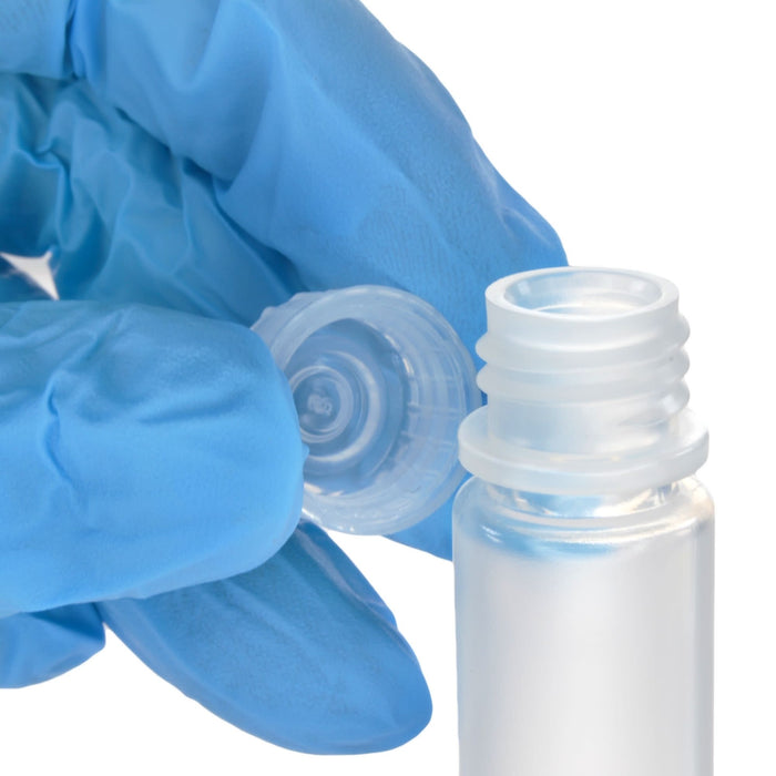 Eisco - Bulk Pack of 2000, 4mL Narrow Mouth Polypropylene Translucent Reagent Bottles with Polypropylene Caps, Non-Sterile, Autoclavable, Leakproof, Laboratory Storage Bottles, 0-135°C Temperature Range