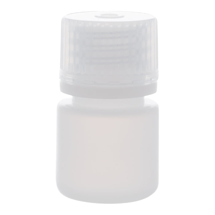 Eisco - Bulk Pack of 2000, 8mL Narrow Mouth HDPE Translucent Reagent Bottles with Polypropylene Caps, Non-Sterile, Leak-Proof, Chemical Resistant Laboratory Storage Bottles, -100 to 120°C Temperature Range
