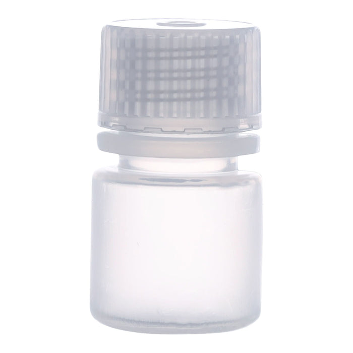 Eisco - Pack of 12, 8mL Narrow Mouth Polypropylene Reagent Bottles with Polypropylene Caps, Autoclavable, Translucent, Non-Sterile, Leak-Proof, 0-135°C Temperature Range, Ideal for Lab Storage and Transport