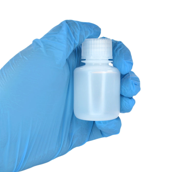 Eisco - Pack of 12, 30mL Narrow Mouth LDPE Translucent Reagent Bottles with Polypropylene Caps, Non-Sterile, Leak-Proof, Chemical Resistant Laboratory Storage Bottles, -100 to 80°C Temperature Range