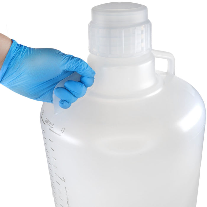 Eisco - 25L Polypropylene Carboy with Silicone-Lined Cap and Spigot, Autoclavable, Leakproof Tested, Non-Sterile, 0-135°C Temperature Range, FDA Compliant, Laboratory and Scientific Liquid Storage Container