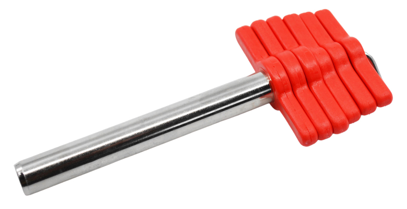 7 Piece Cork Borer Set -  Includes 6 Cork Borers and One Steel Ram Rod - Nickel-Plated Brass with Plastic Handles