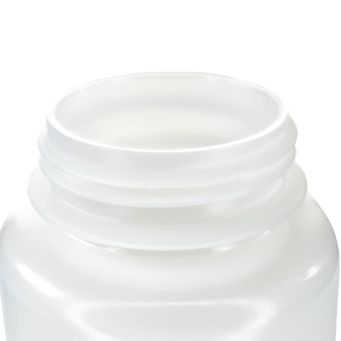 Eisco - Bulk Pack of 125, 500mL Wide Mouth HDPE Reagent Bottles with Polypropylene Caps, Non-Sterile, Lab Containers for Chemicals and Samples, -100 to 120°C Temperature Range