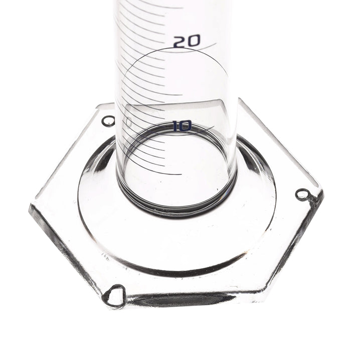Graduated Cylinder, 50ml - Class A - Blue Graduations - Hexagonal Base