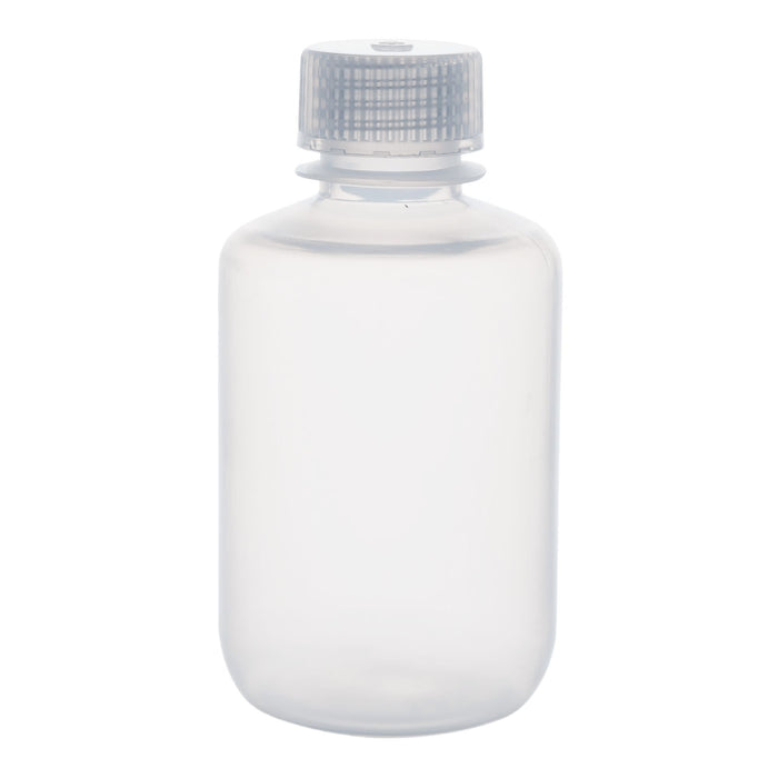 Eisco - Pack of 12, 125mL Narrow Mouth Polypropylene Reagent Bottles with Polypropylene Caps, Autoclavable, Translucent, Non-Sterile, Leak-Proof, 0-135°C Temperature Range, Ideal for Lab Storage and Transport