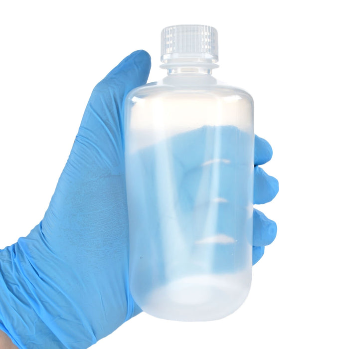 Eisco - Bulk Pack of 250, 250mL Narrow Mouth Polypropylene Translucent Reagent Bottles with Polypropylene Caps, Non-Sterile, Autoclavable, Leakproof, Laboratory Storage Bottles, 0-135°C Temperature Range