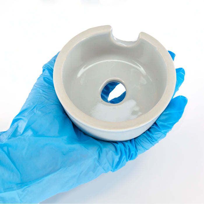 Eisco ?Çô Porcelain Beehive Shelf 7.5cm ?Çô Fully Glazed Inside and Out ?Çô Laboratory Shelf for Crucibles, Burners, and Steam Baths