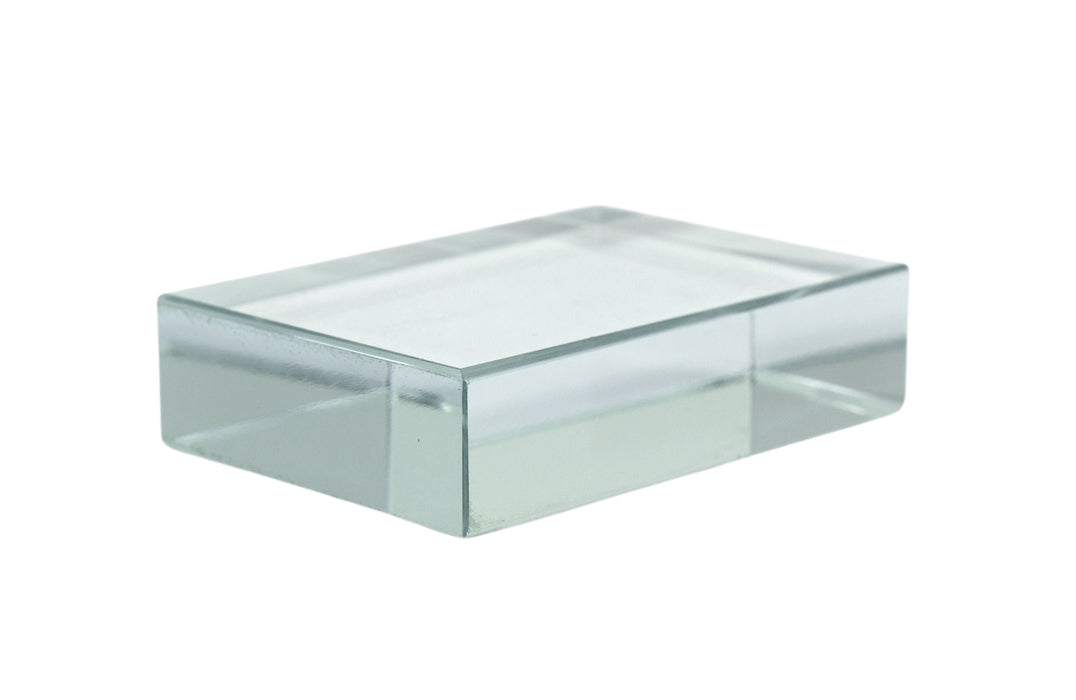 Rectangular Refraction Block, 75mm x 50mm x 18mm - Optical Glass