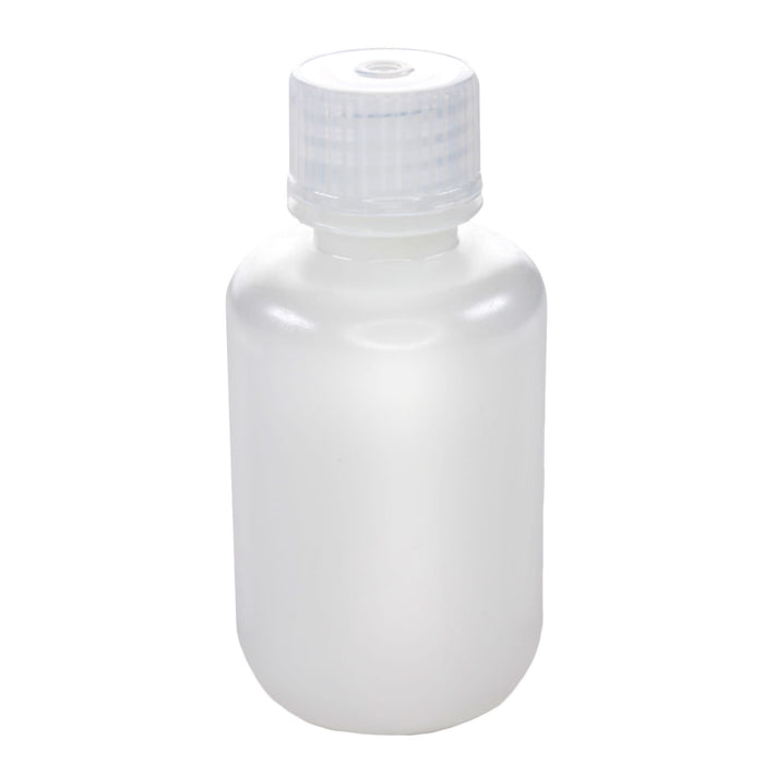 Eisco - Pack of 12, 60mL Narrow Mouth HDPE Translucent Reagent Bottles with Polypropylene Caps, Non-Sterile, Leak-Proof, Chemical Resistant, -100 to 120°C Temperature Range, Laboratory Storage and Transport