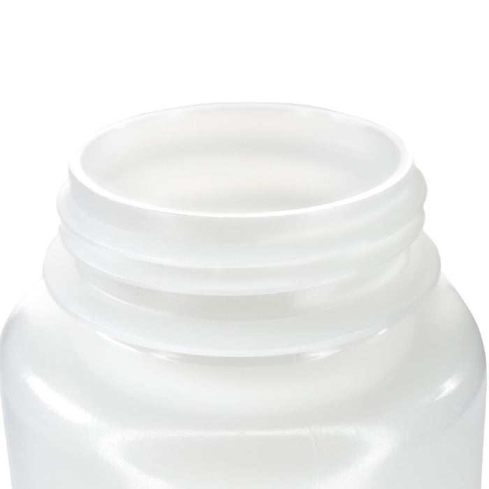 Eisco - 500mL Sterile Wide Mouth HDPE Reagent Bottles with Polypropylene Caps, Pack of 12, Non-Autoclavable, Translucent Laboratory Containers, -100 to 120°C Temperature Range