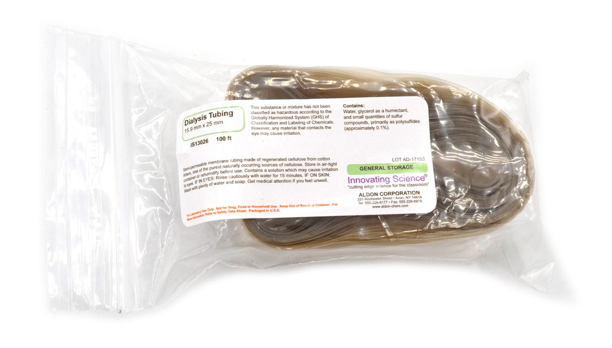 Dialysis Tubing, 100 Feet - The Curated Chemical Collection