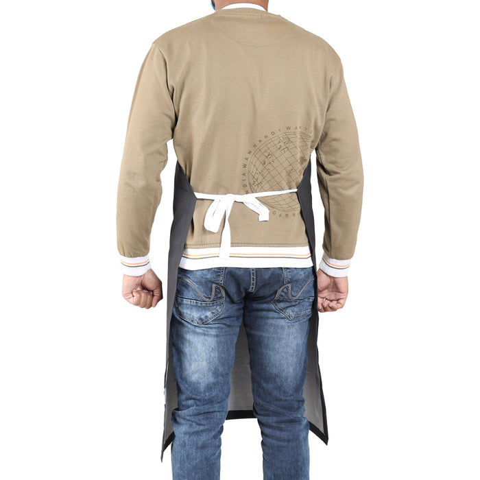 Rubber Vinyl Apron, Medium (27"W x 36"L) - Black