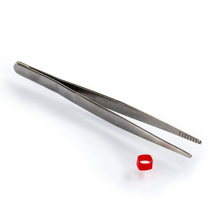 Eisco ?Çô Blunt End Forceps ?Çô 110mm Stainless Steel ?Çô Straight Tip Dissection Forceps ?Çô Precision Tool for Laboratory Biology Classroom Educational Medical and Scientific Applications