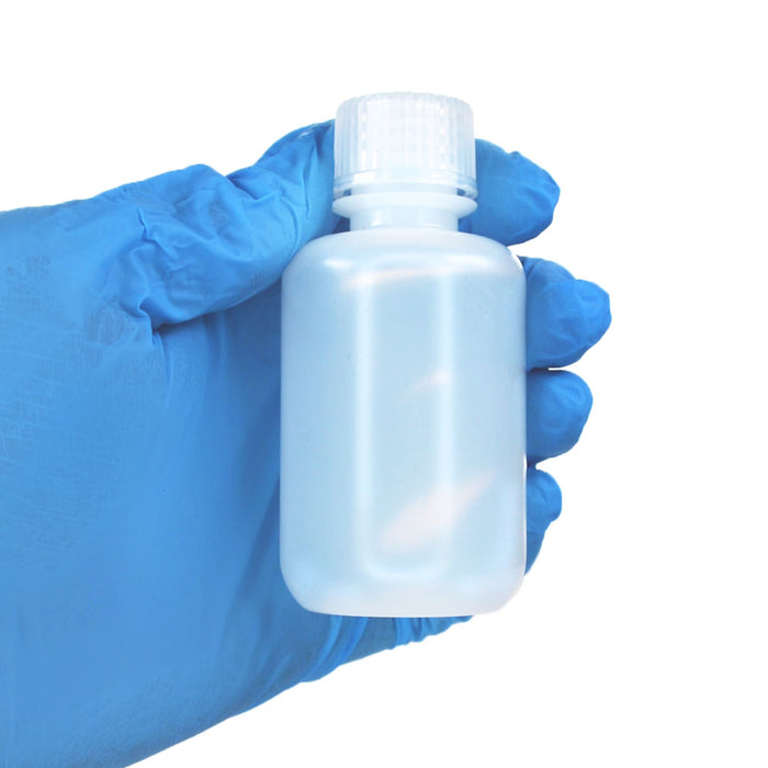 Eisco - Pack of 12, 60mL Narrow Mouth LDPE Translucent Reagent Bottles with Polypropylene Caps, Non-Sterile, Leak-Proof, Chemical Resistant Laboratory Storage Bottles, -100 to 80°C Temperature Range