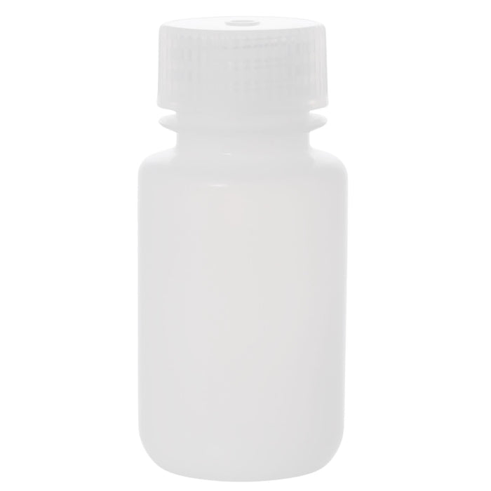 Eisco - Bulk Pack of 1000, 60mL Wide Mouth HDPE Reagent Bottles with Polypropylene Caps, Non-Sterile, Lab Containers for Chemicals and Samples, -100 to 120°C Temperature Range