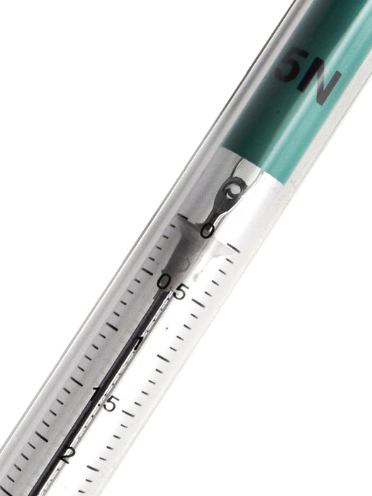 Economy Dynamometer, Plastic - 5N - Zero-Point Calibration Capability - High Resolution Scale, Spring Balance - Classroom Quality - hBARSCI