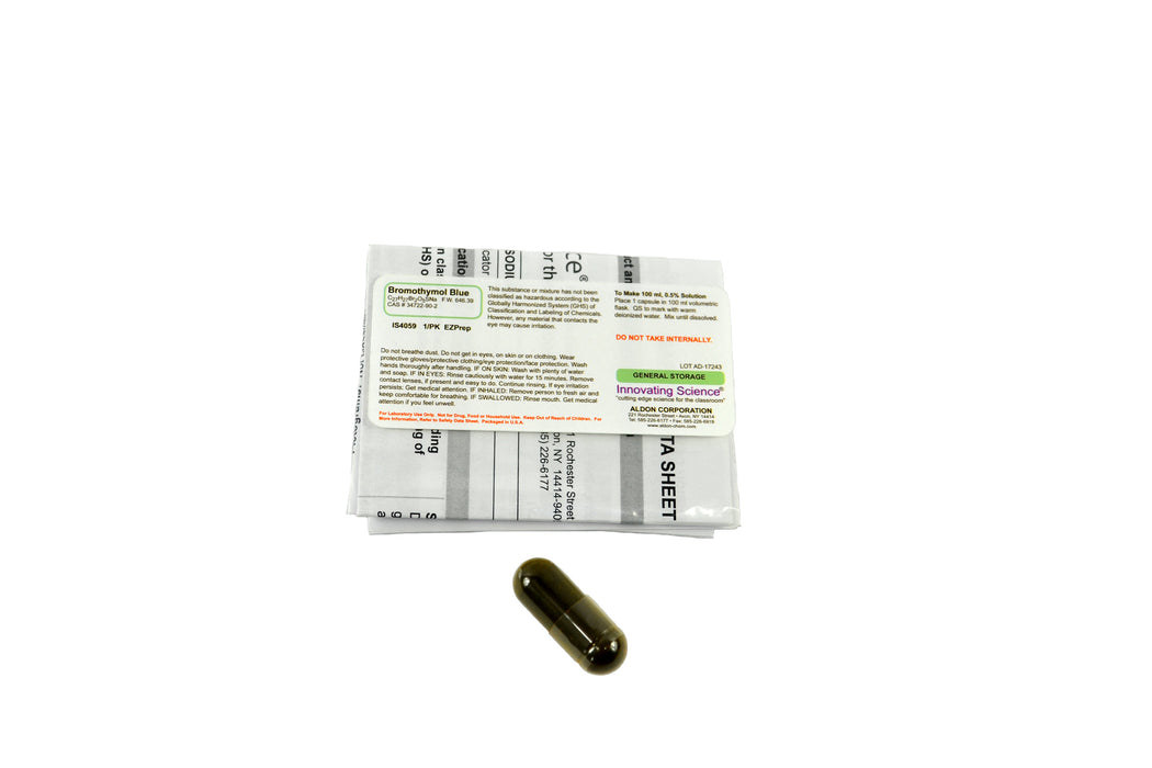 Bromothymol Blue: EZ-Prep - Cpsl Makes 0.5% Solu 100Ml