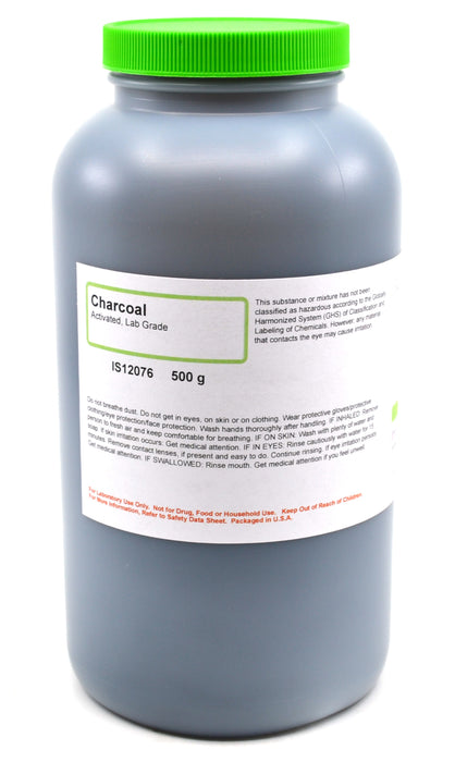 Activated Charcoal, 500g - Lab-Grade - The Curated Chemical Collection