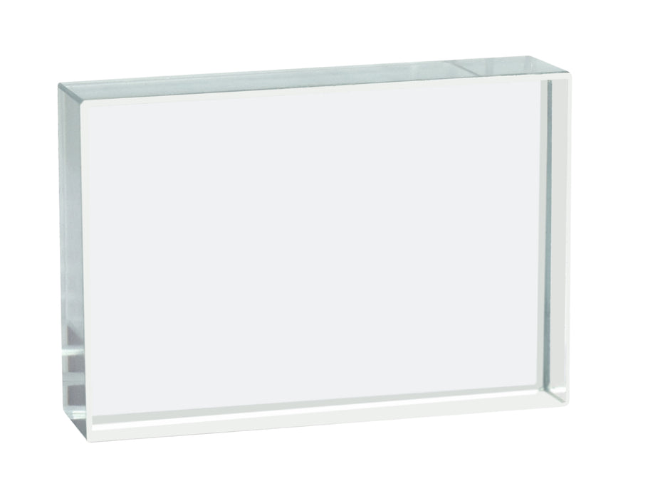 Rectangular Refraction Block, 75mm x 50mm x 18mm - Optical Glass