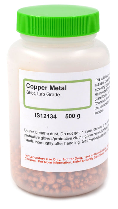 Copper Metal Shot, 500g - Lab-Grade - The Curated Chemical Collection