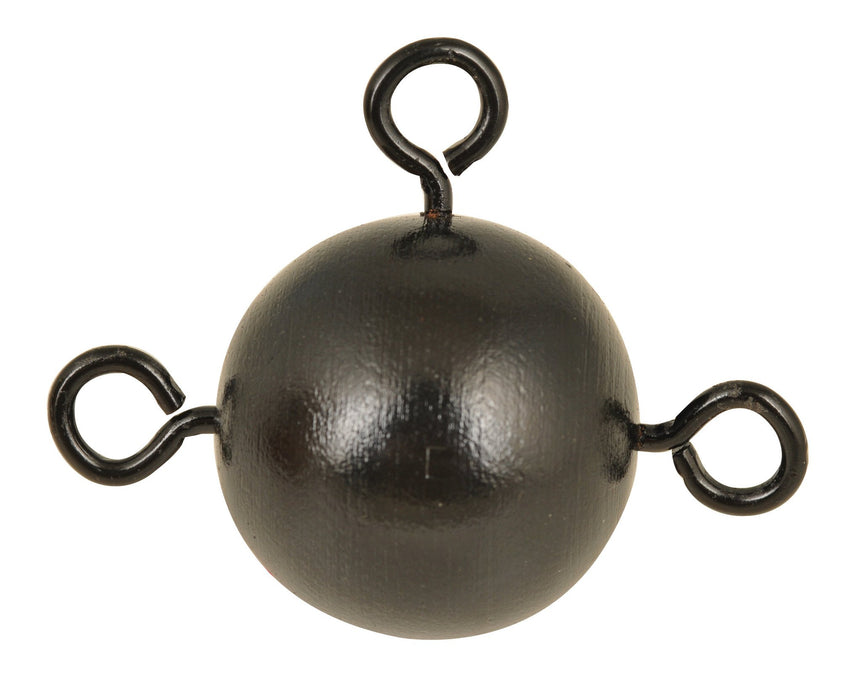 1lb Painted Metal Inertia Ball with 3 Eye Bolts