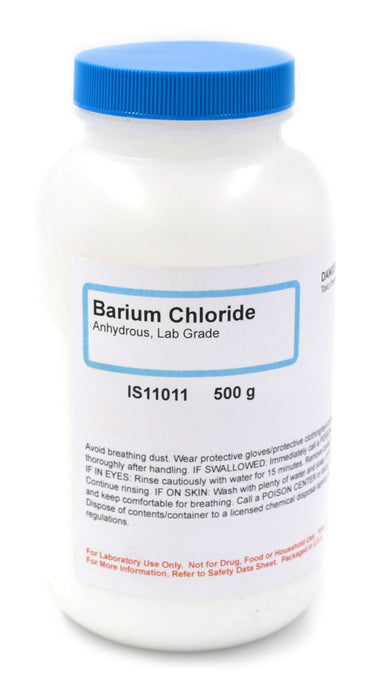 Barium Chloride, Anhydrous, 500g - Laboratory Grade
