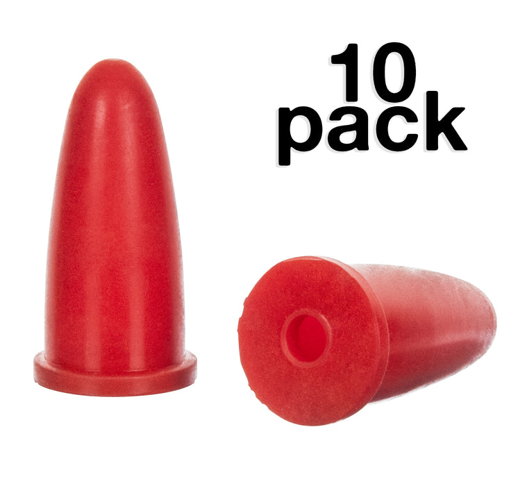 10PK Rubber Bulbs, 2ml - Heavy Weight Rubber - For use with Pipettes & Medicine Droppers, 5-6mm in Diameter - Pack of 10 - Eisco Labs