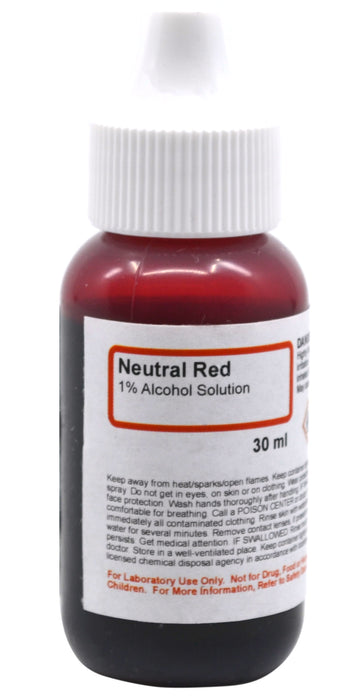 1% Neutral Red, 30mL - The Curated Chemical Collection