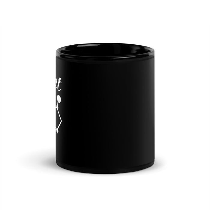 But First Coffee V2. - Black Glossy Mug