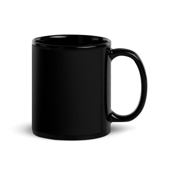But First Coffee V2. - Black Glossy Mug