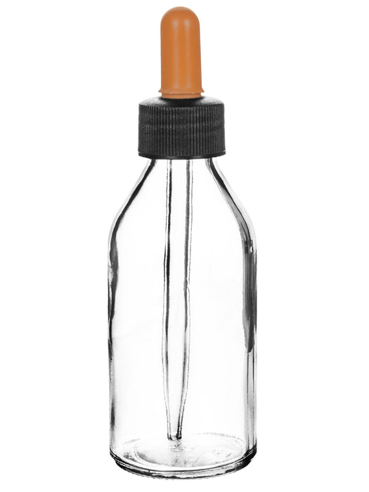 Dropping Bottle, 180mL - Transparent - Screw Cap - Soda Glass