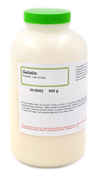 Gelatin Powder, 500g - Lab-Grade - The Curated Chemical Collection