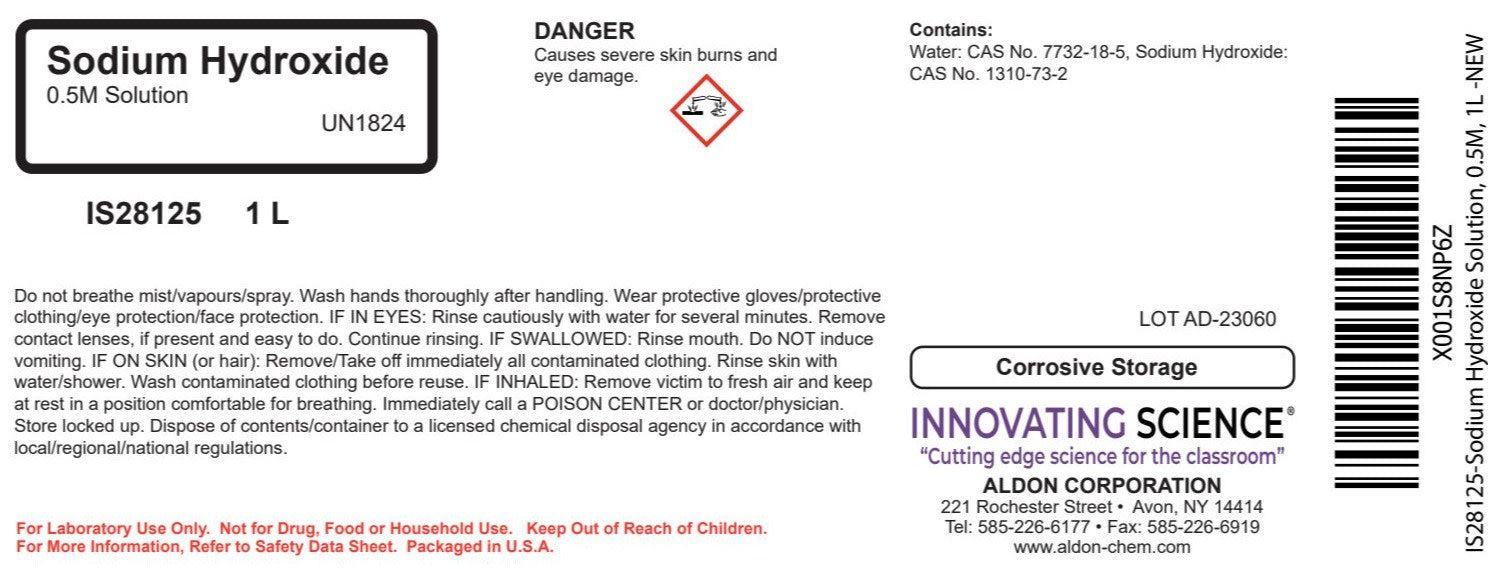 Sodium Hydroxide Solution, 1000mL - 0.5M - The Curated Chemical Collection