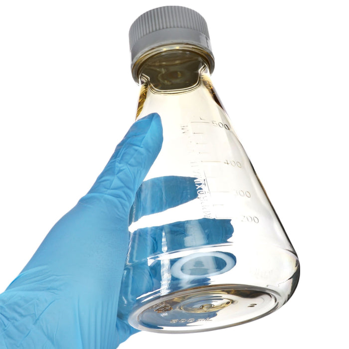 Eisco - Pack of 12, 500mL Sterile Polycarbonate Erlenmeyer Flasks, Non-Vented, Flat Bottom, Gamma Sterilized, USP Class VI, Lab-Grade, Chemical Storage, Cell Culture, Mixing