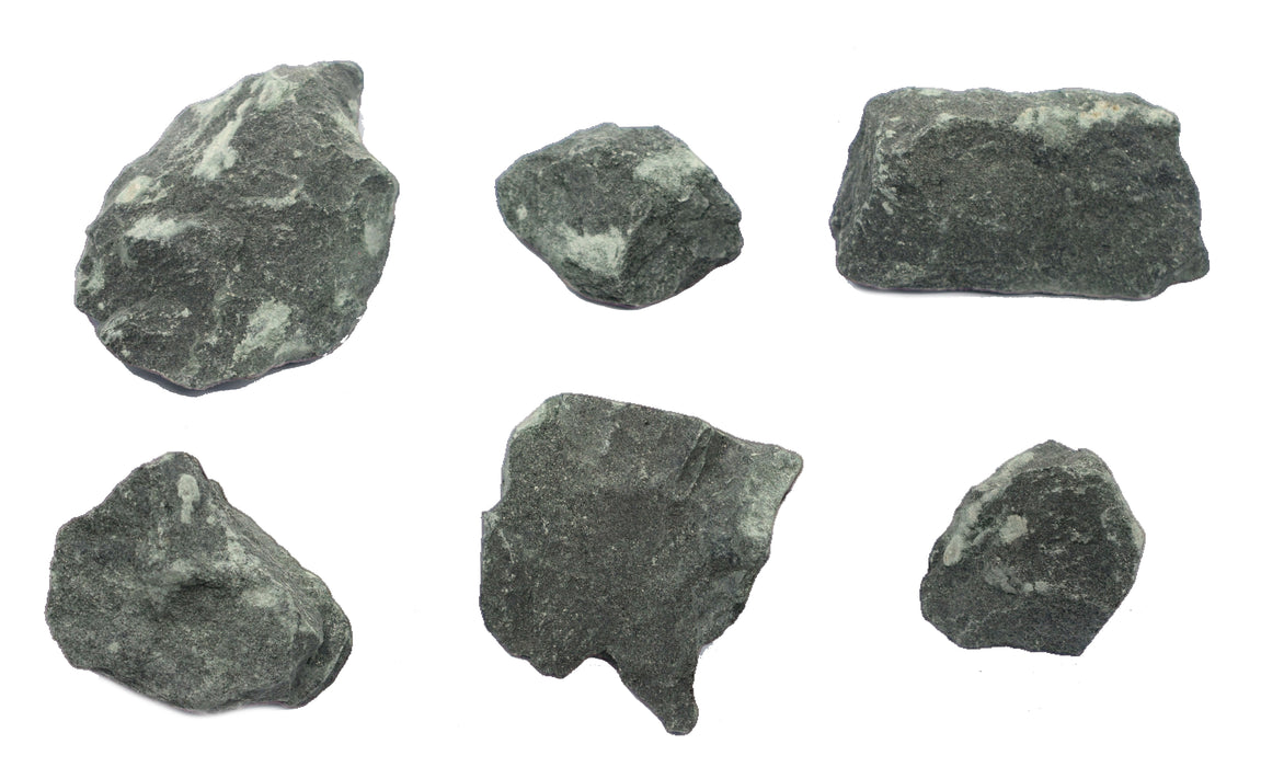 6PK Raw Chlorite, Metamorphic Mineral Specimen - Approx. 1"